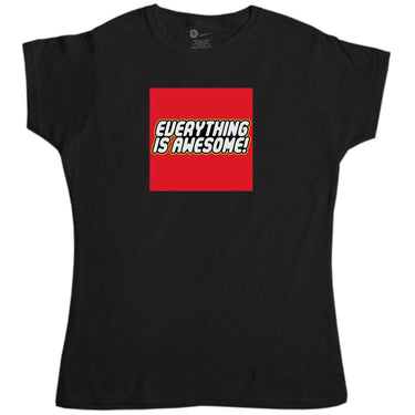 Everything Is Awesome Womens Fitted T-Shirt 8Ball